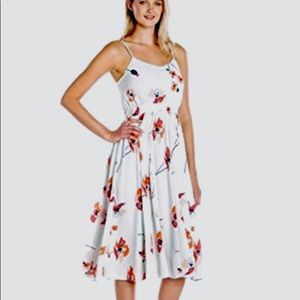 NWT Anthropologie Paper Crown Rare Midi Dress in Poppy